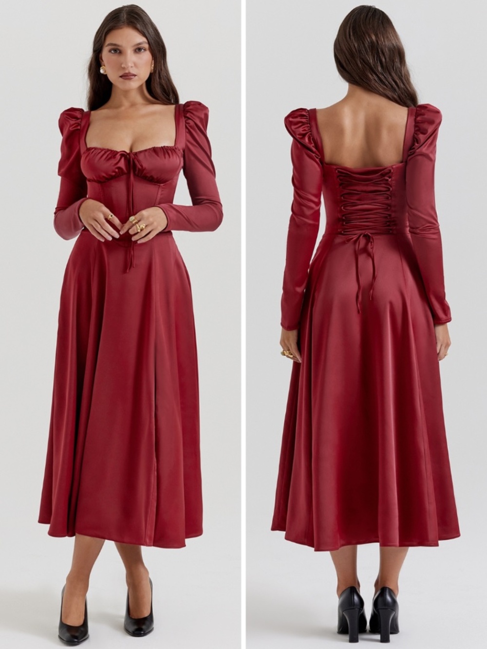 NEW House of CB Sebille Dress Blood Red XS with Regular Cup